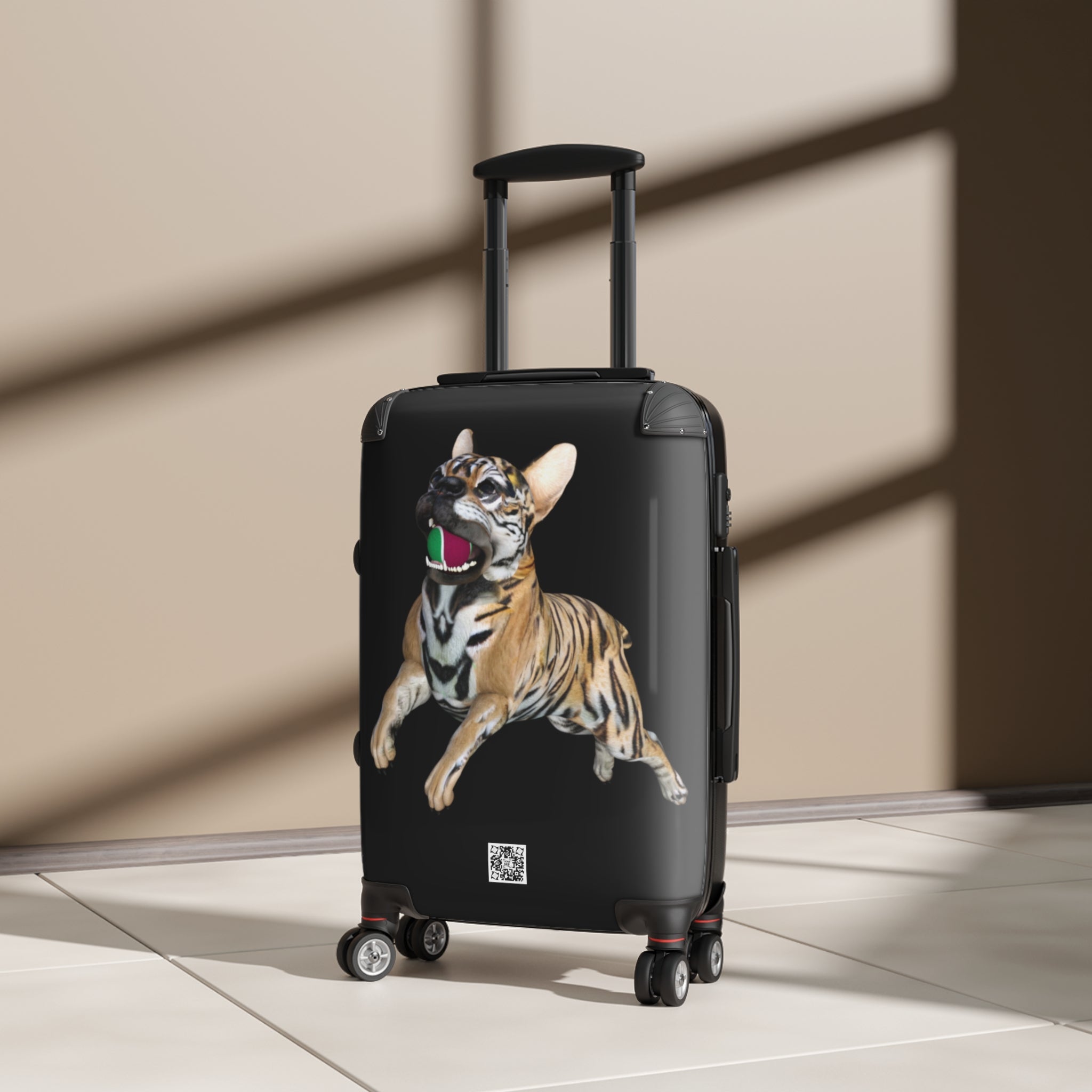 Tiger Frenchie (French Bulldog) TENNIS BALL ~ Suitcase *LIMITED EDITION