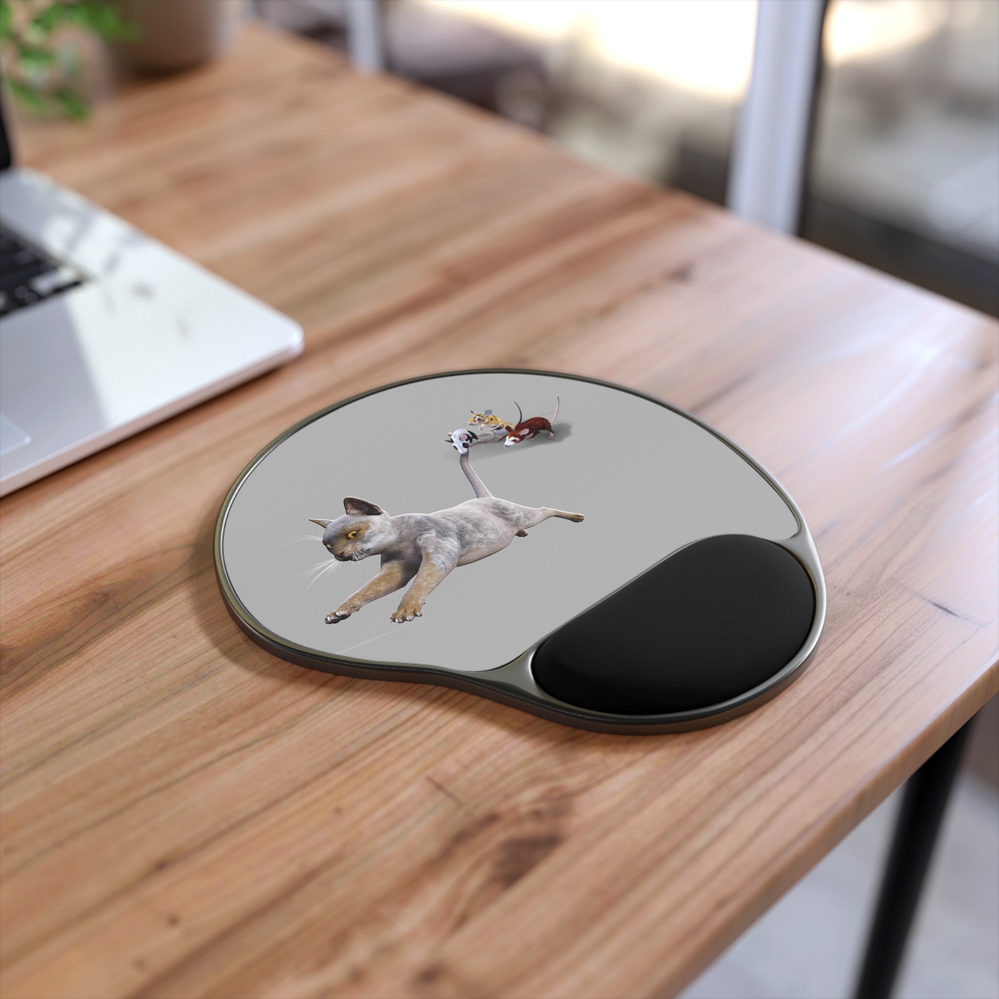 Werewolf Cat 3 MICE ~ Mouse Pad With Wrist Rest