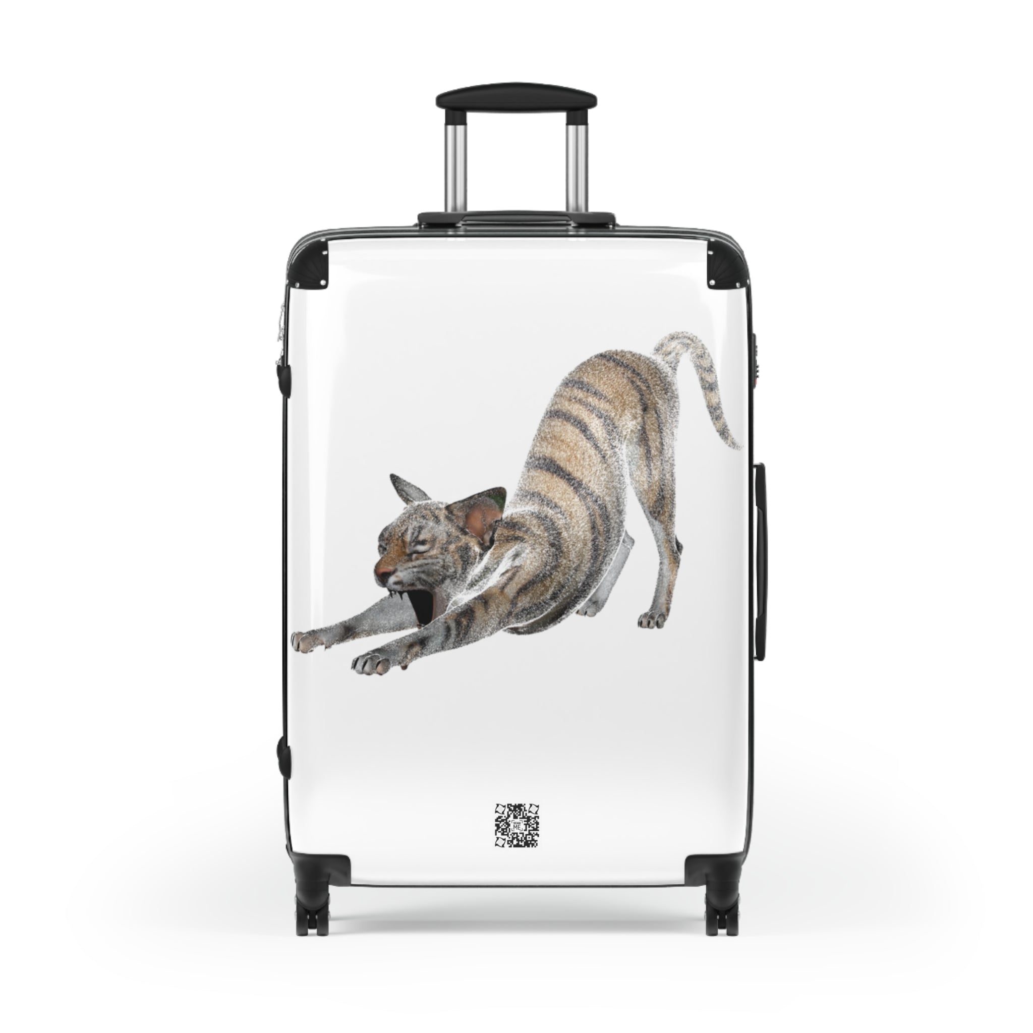 Tiger Sphynx Cat STRETCHING Suitcase in 3 sizes *Limited Edition
