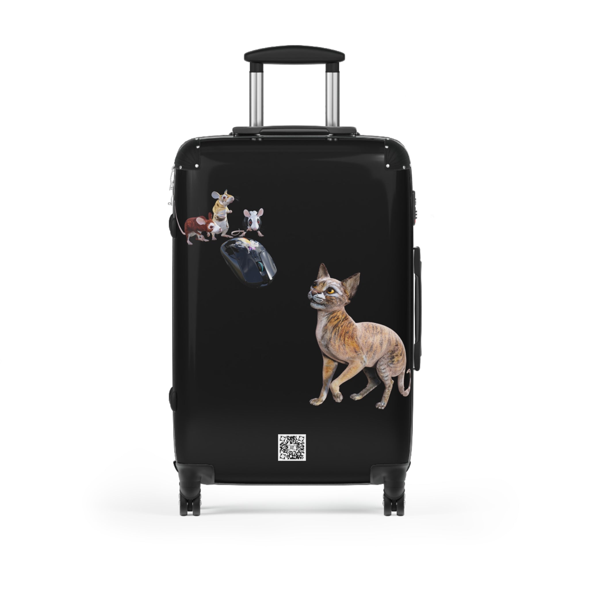 Tiger Sphynx Cat 3 MICE~ Suitcase in 3 sizes