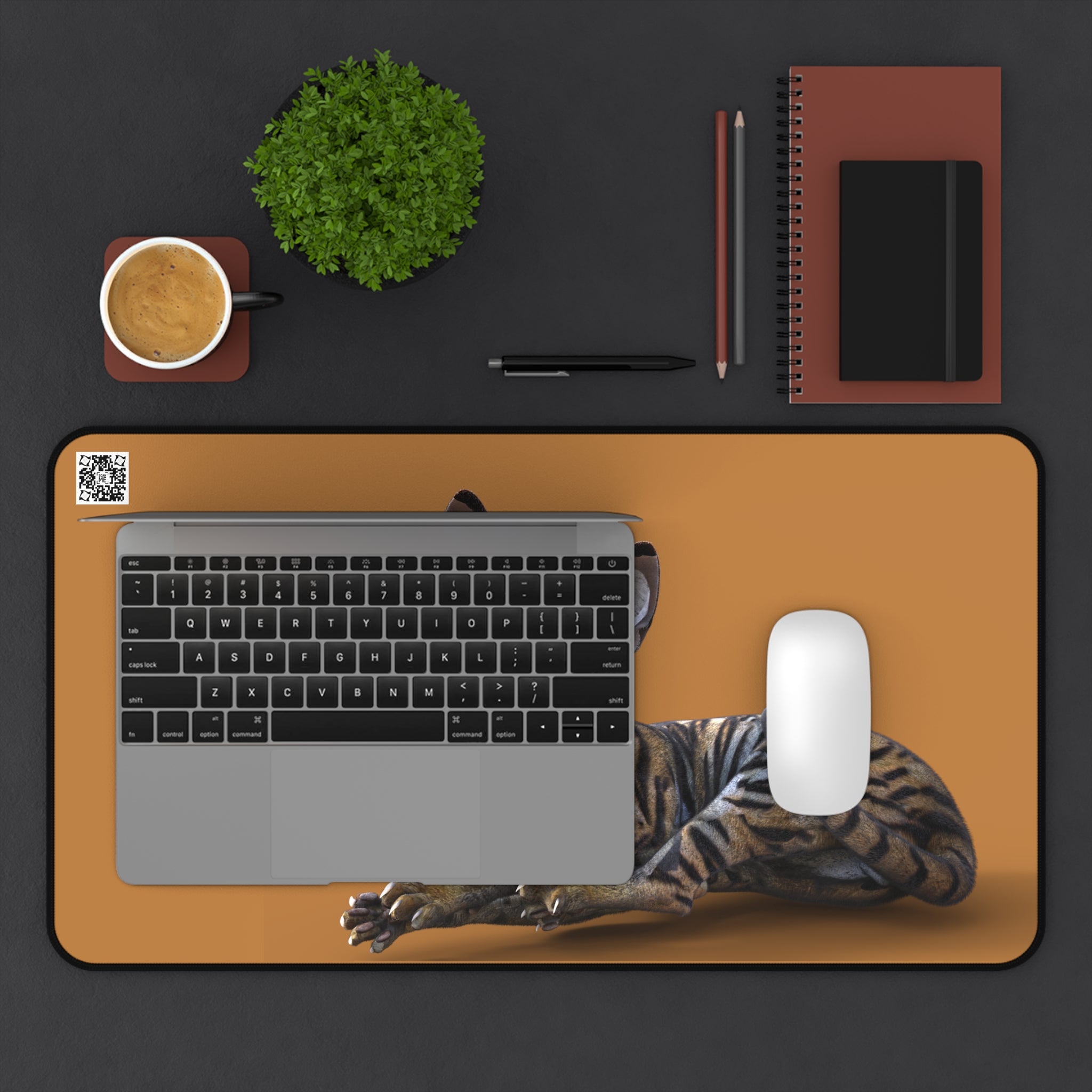 Tiger Sphynx Cat LOOKING AT YOU ~ Desk Mat