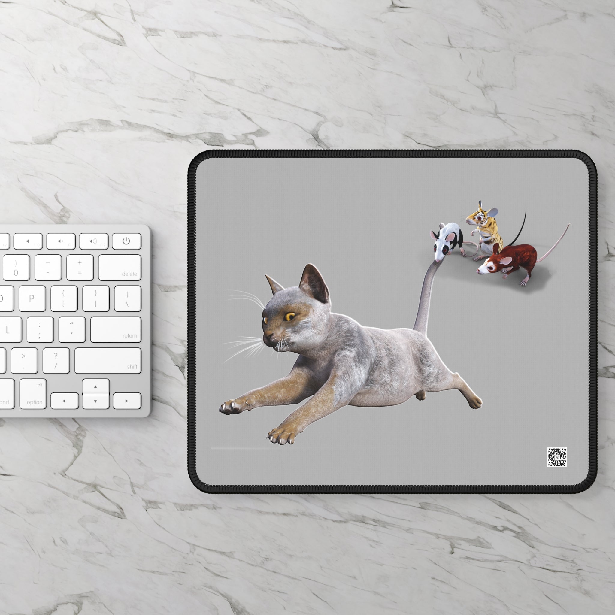 Werewolf Cat 3 MICE Gaming Mouse Pad 9" x 7"