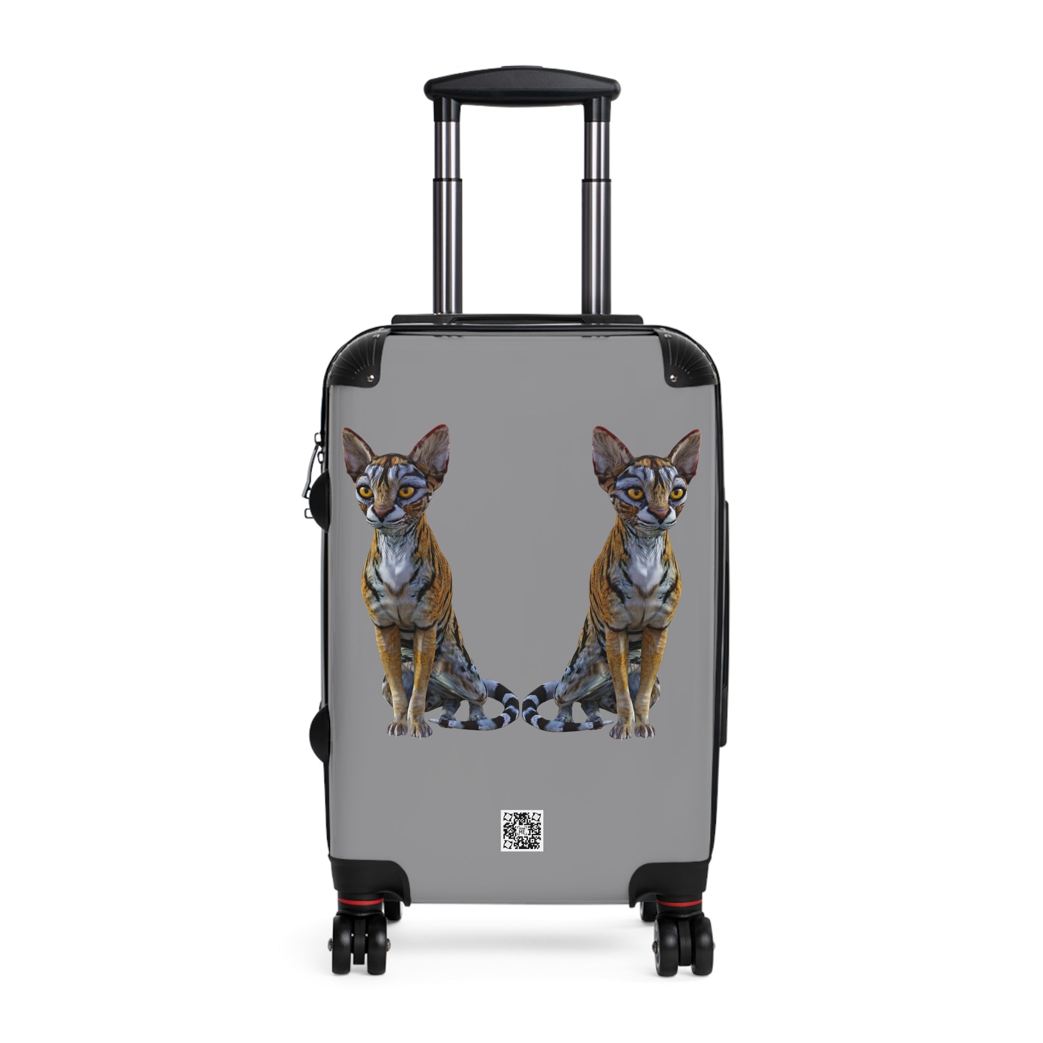 Tiger Sphynx Cats DOUBLE DUTY ~ GREY Suitcase, 3 sizes