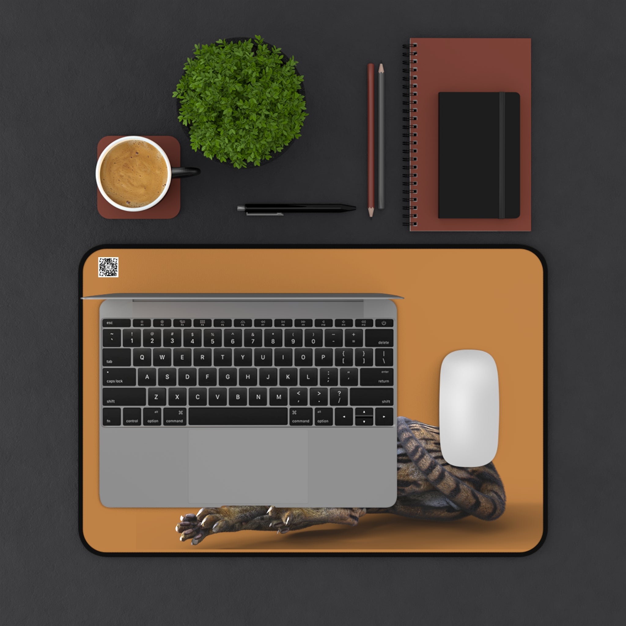 Tiger Sphynx Cat LOOKING AT YOU ~ Desk Mat