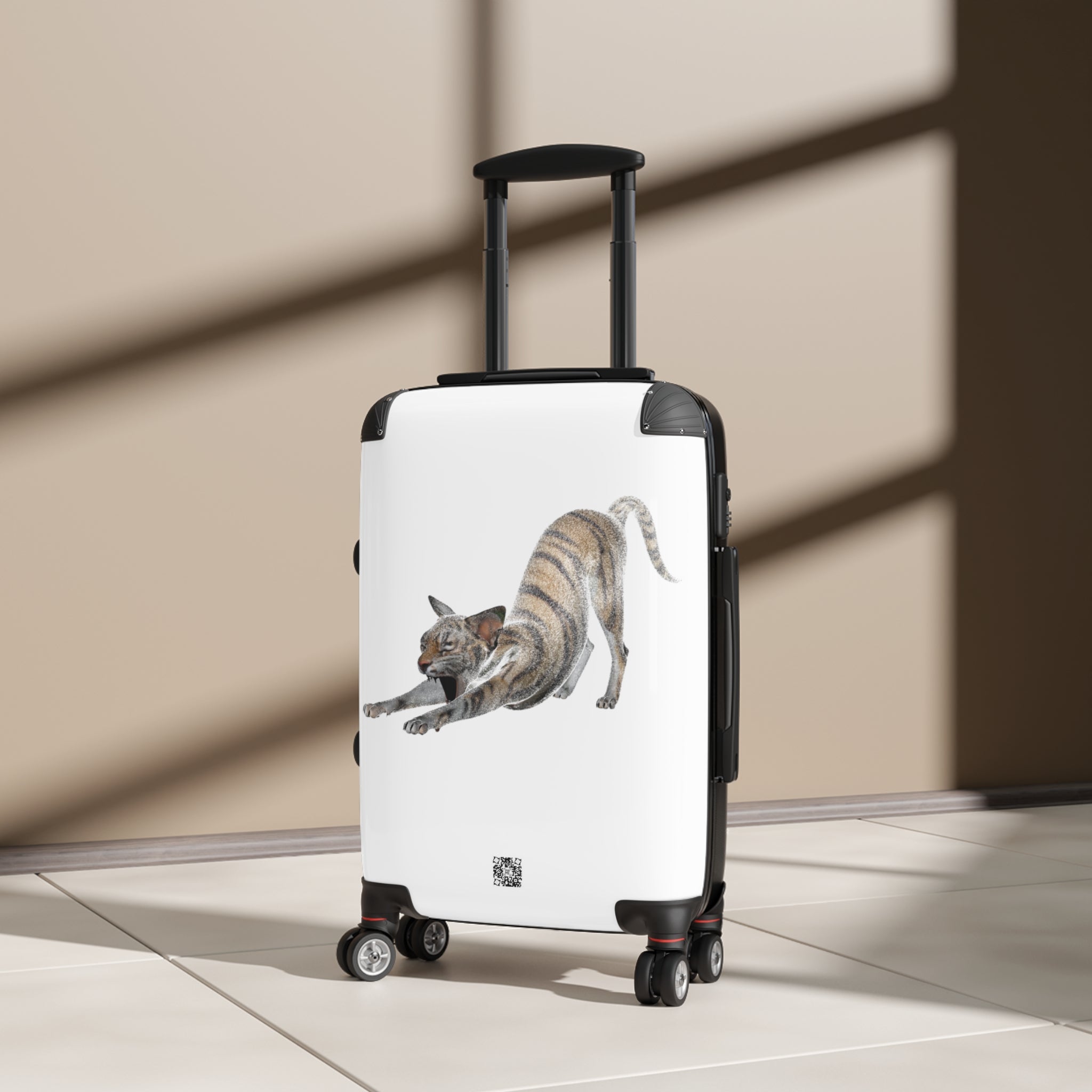 Tiger Sphynx Cat STRETCHING Suitcase in 3 sizes *Limited Edition