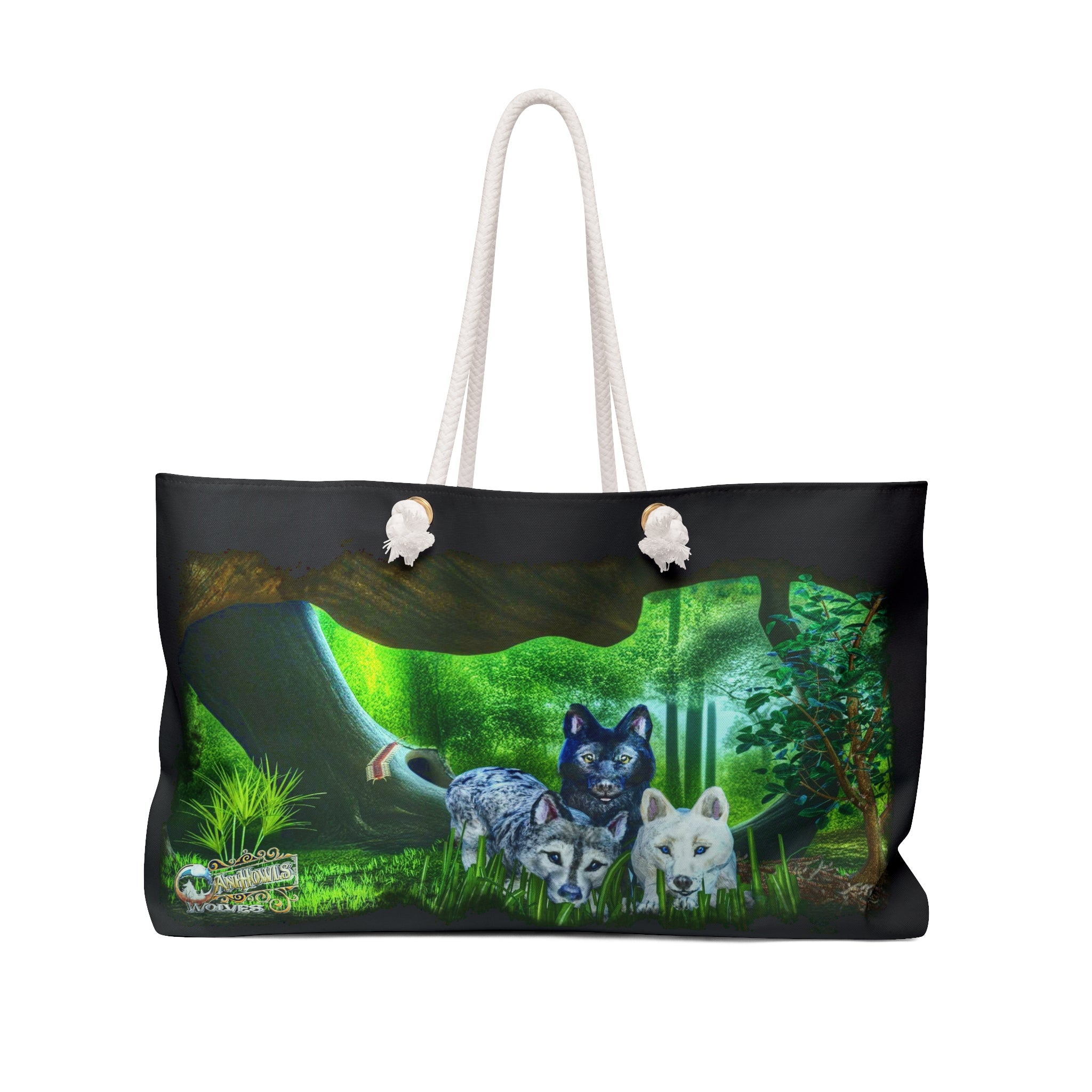 Anihowls™ ~ WOLF PUP TRIO * Limited Edition Weekender Bag