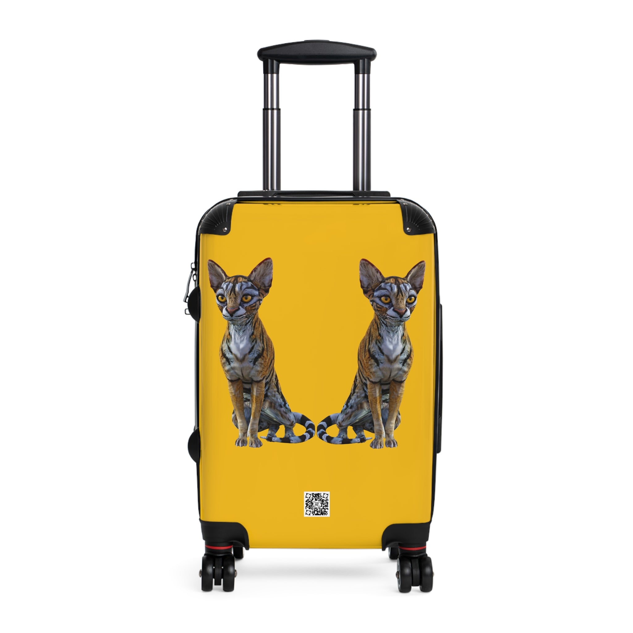 Tiger Sphynx Cats DOUBLE DUTY Gold Suitcase in 3 sizes