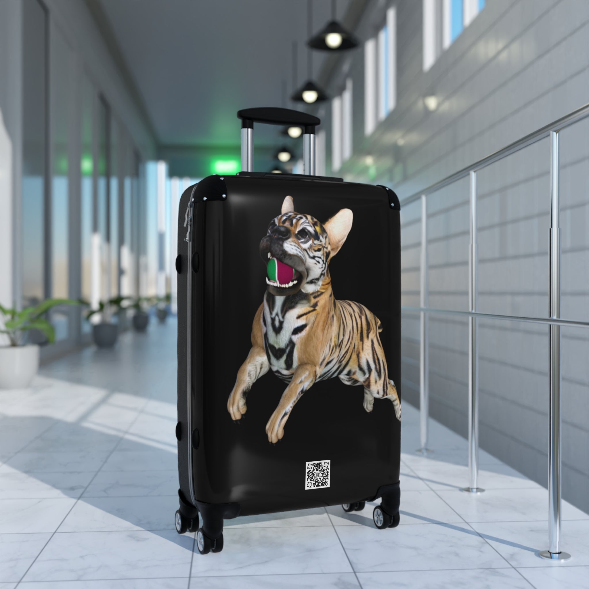 Tiger Frenchie (French Bulldog) TENNIS BALL ~ Suitcase *LIMITED EDITION