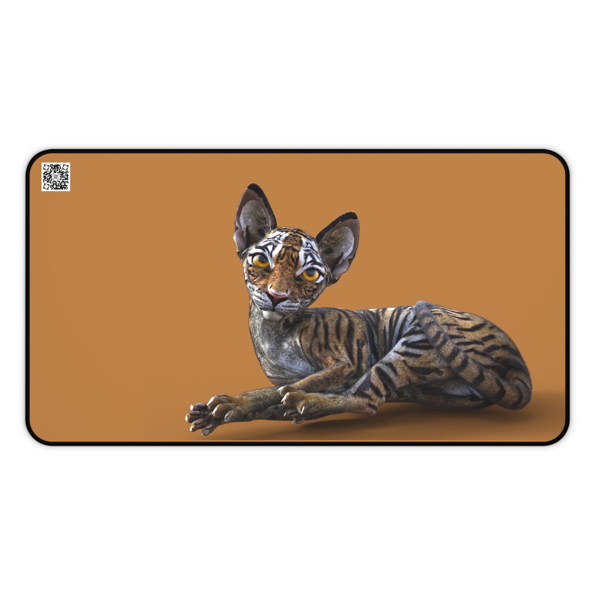 Tiger Sphynx Cat LOOKING AT YOU ~ Desk Mat