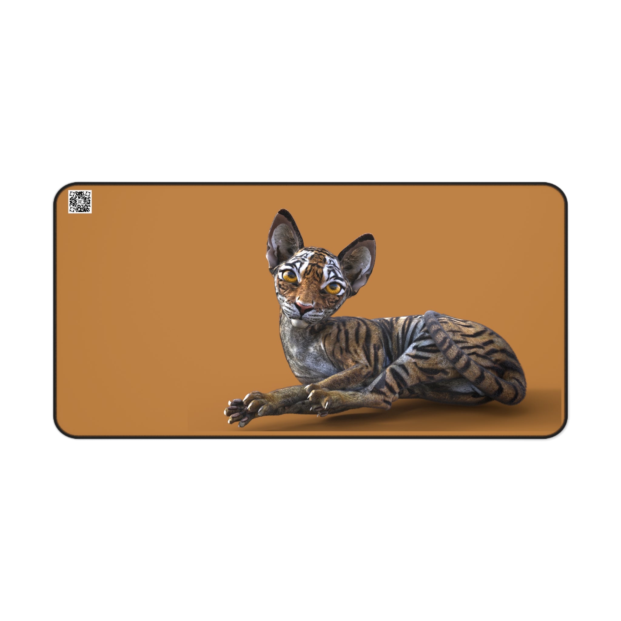 Tiger Sphynx Cat LOOKING AT YOU ~ Desk Mat