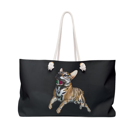 Tiger Frenchie (French Bulldog) TENNIS BALL Weekender Bag
