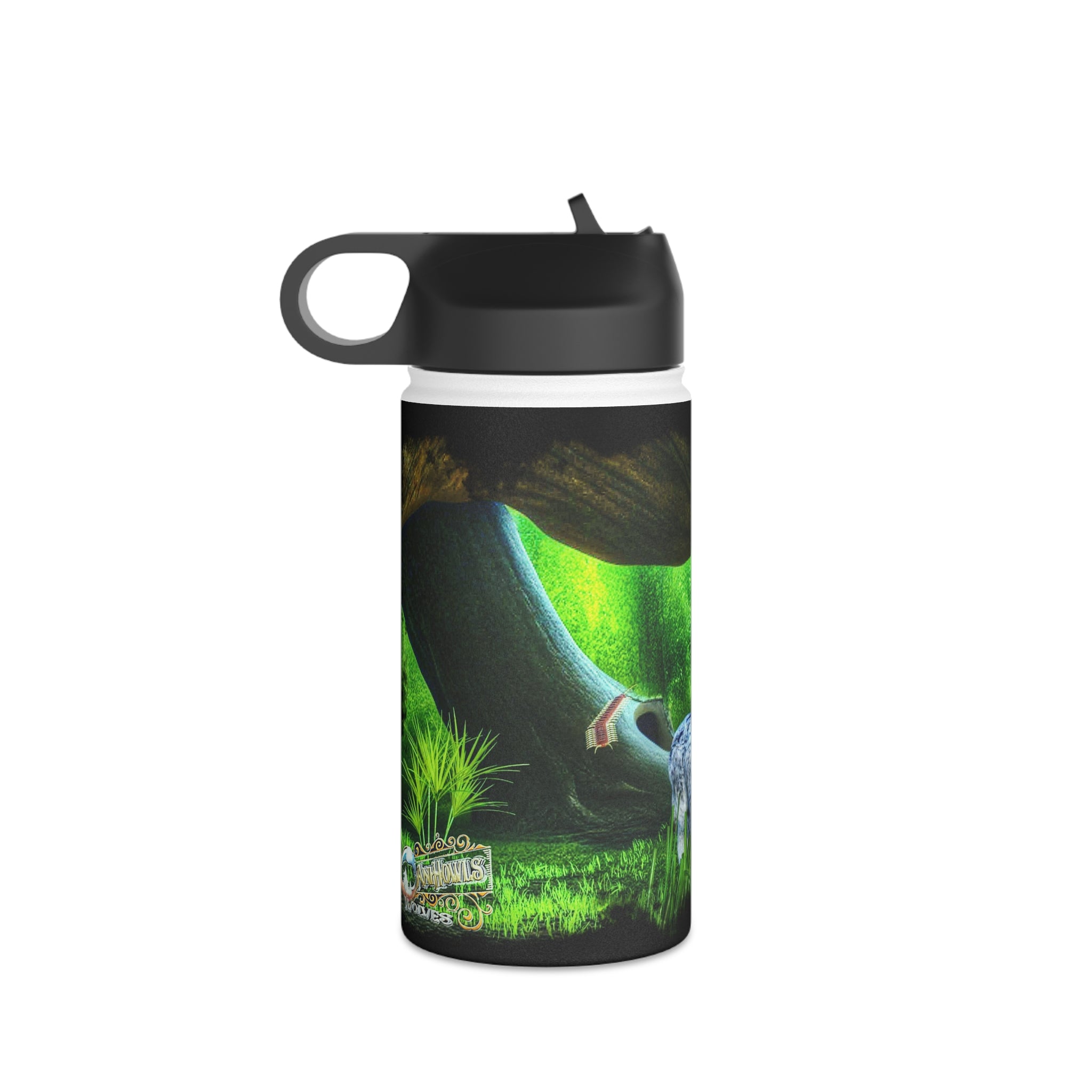 Anihowls™Wolves WOLF PUPS PORTRAIT ~ Stainless Steel Water Bottle, Standard Lid