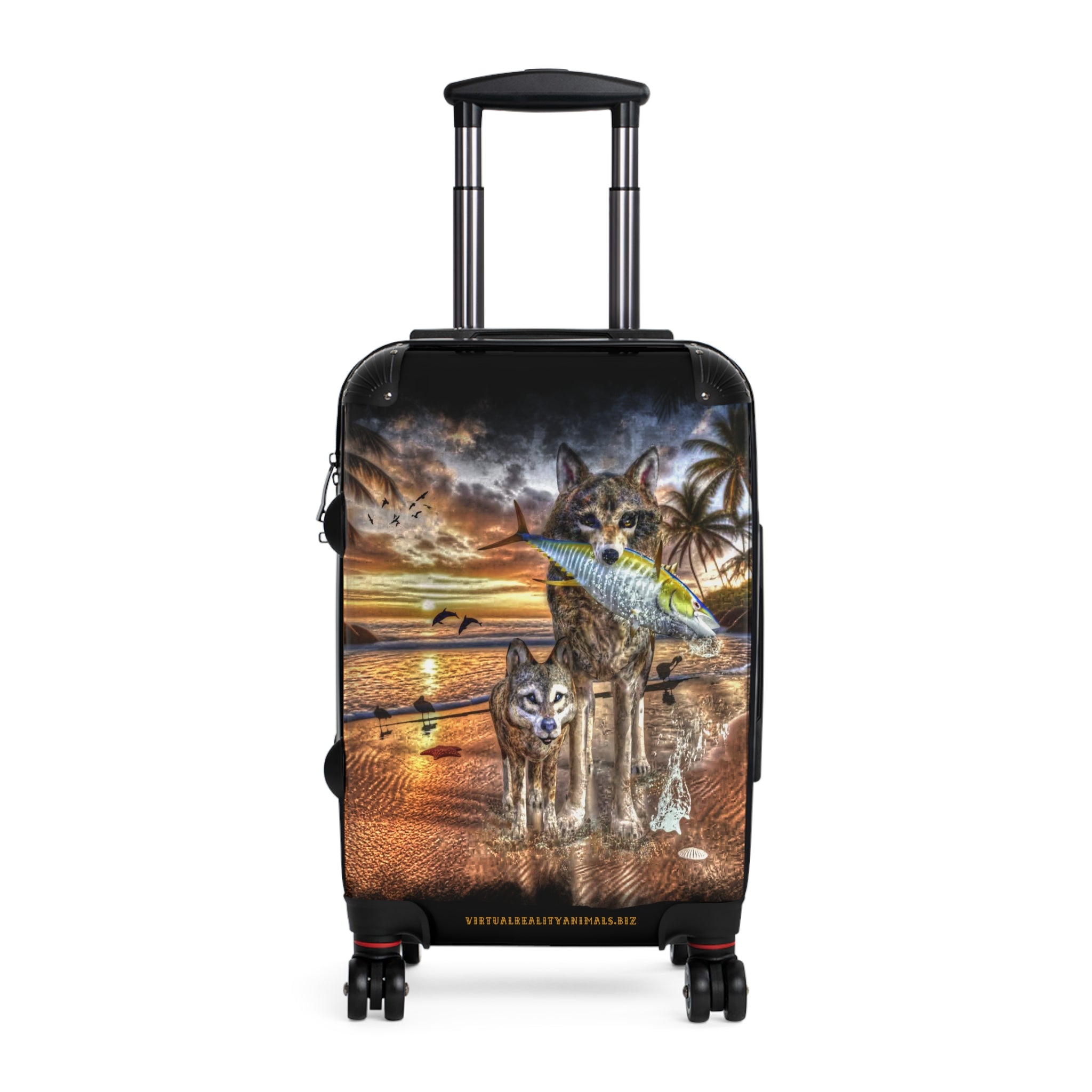 Anihowls™ Wolves on the Beach Suitcase in 3 sizes