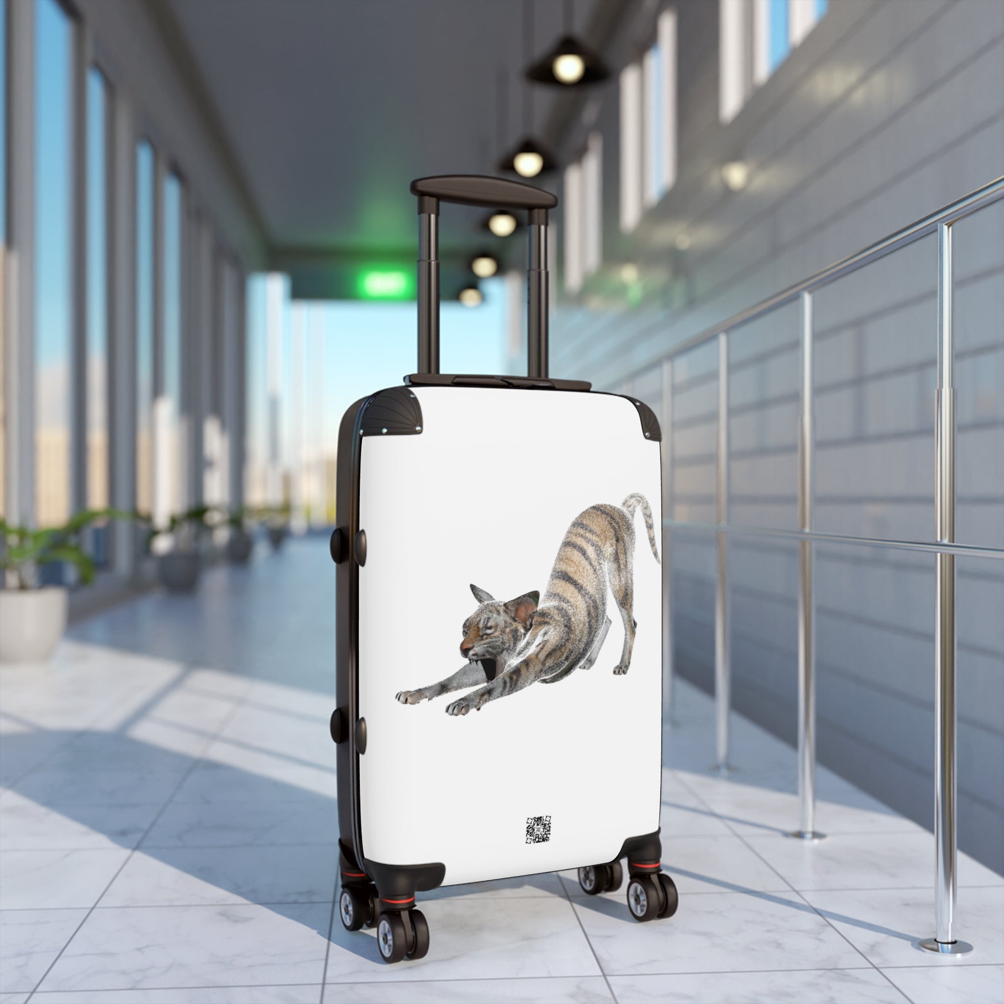 Tiger Sphynx Cat STRETCHING Suitcase in 3 sizes *Limited Edition