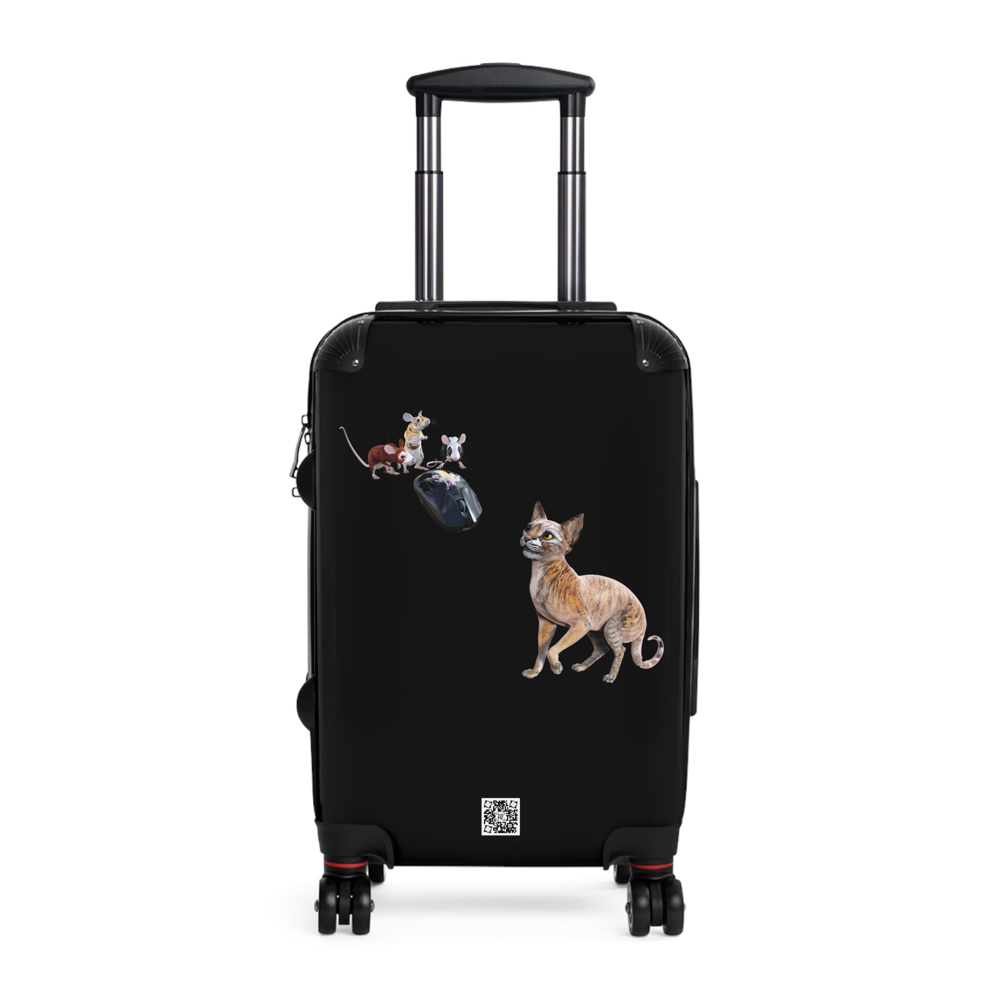 Tiger Sphynx Cat 3 MICE~ Suitcase in 3 sizes
