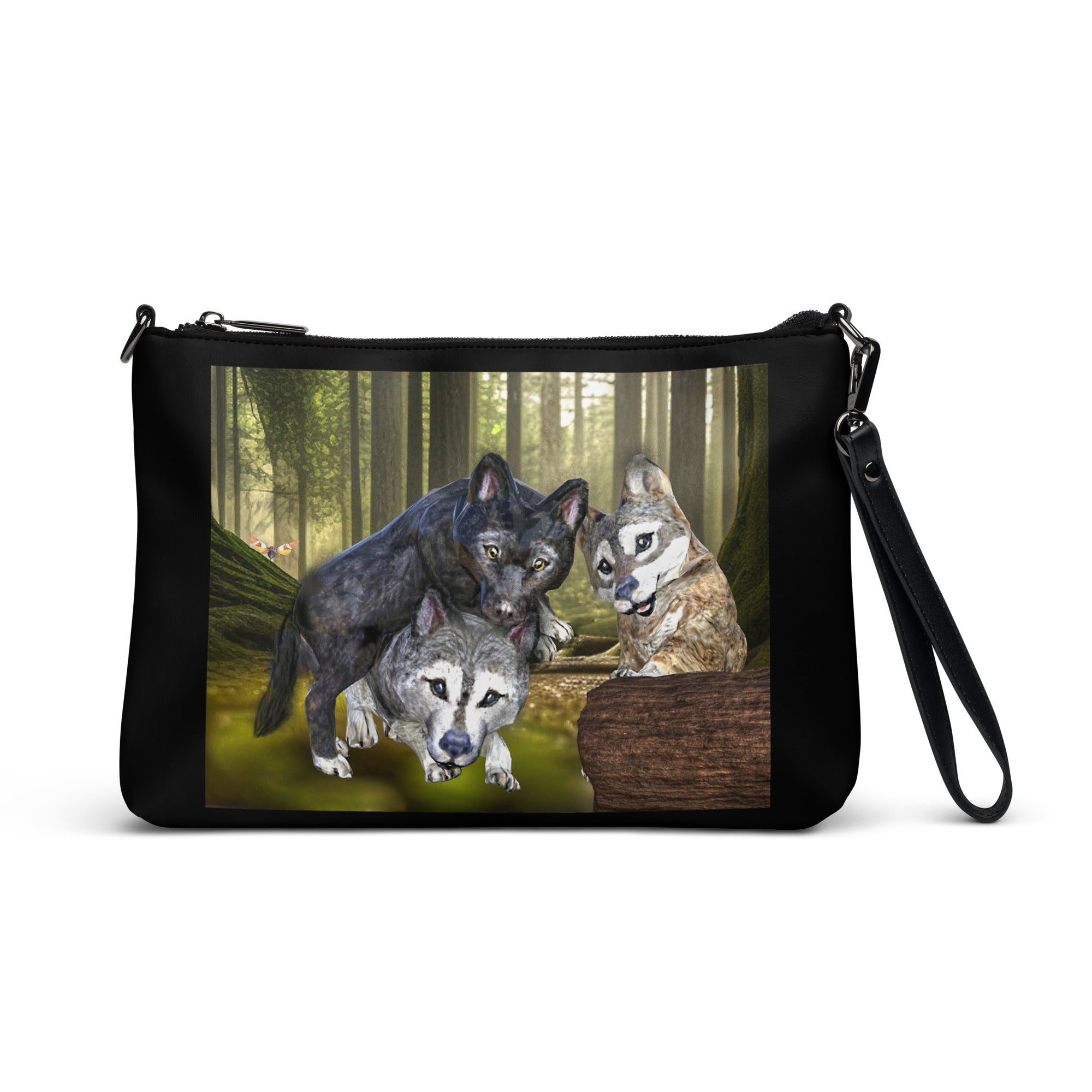 Anihowls™ Wolves ~ PUP TRIO Crossbody bag *LIMITED EDITION