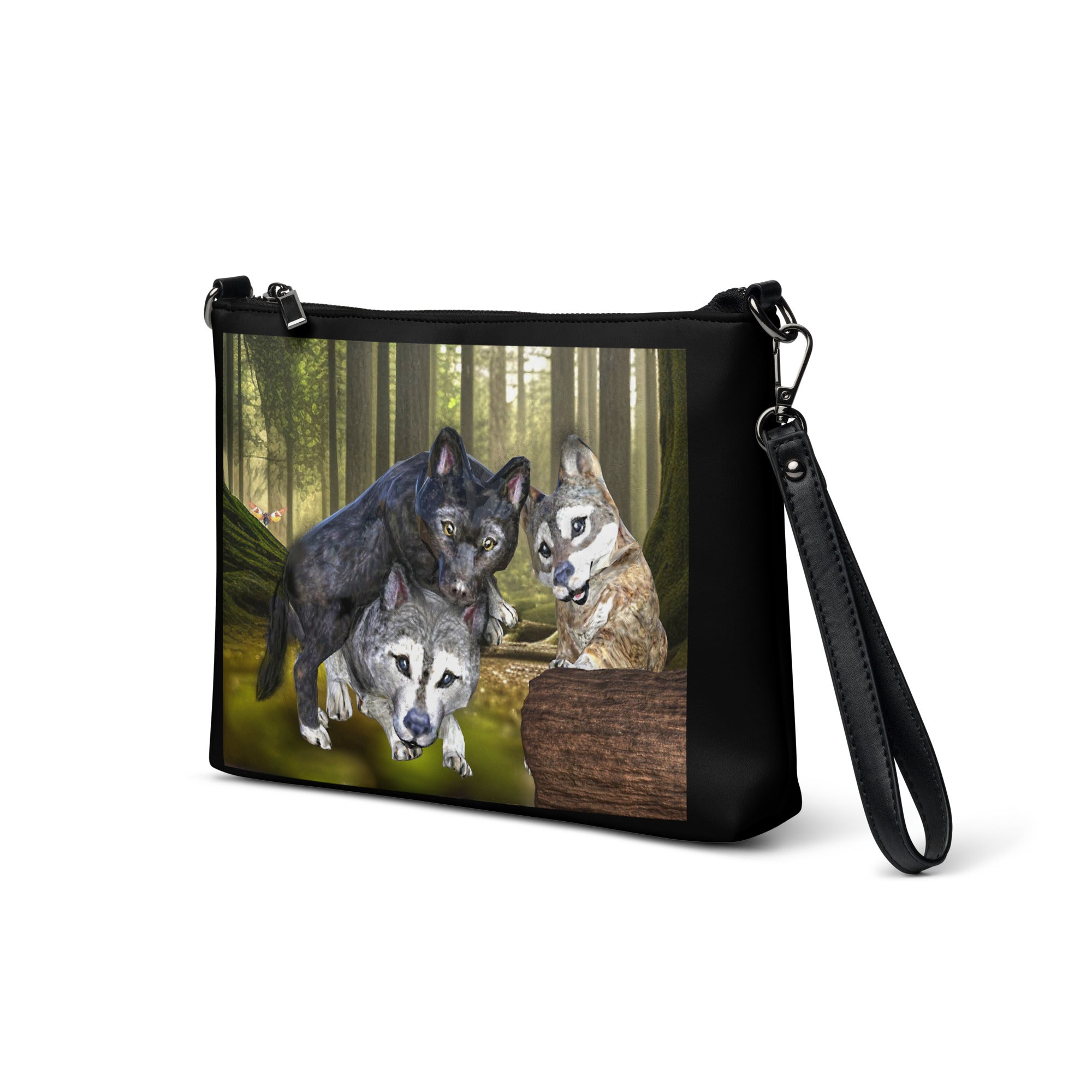 Anihowls™ Wolves ~ PUP TRIO Crossbody bag *LIMITED EDITION