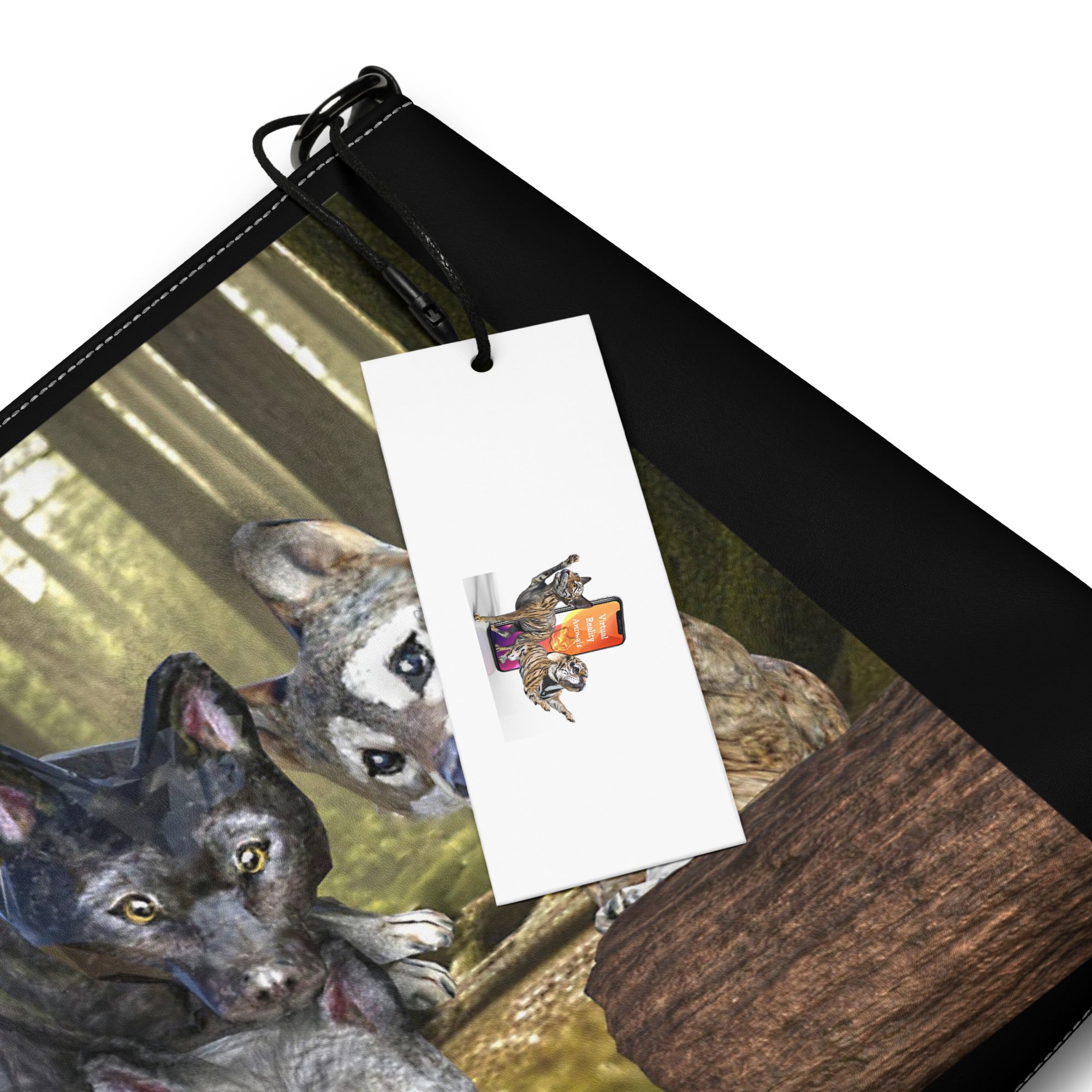 Anihowls™ Wolves ~ PUPS WITH CROWS Crossbody bag *LIMITED EDITION