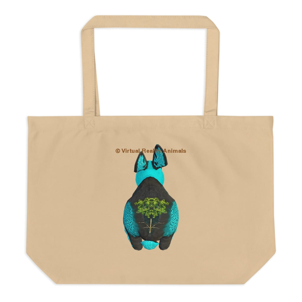 Water Rabbit - Large Organic Tote Bag