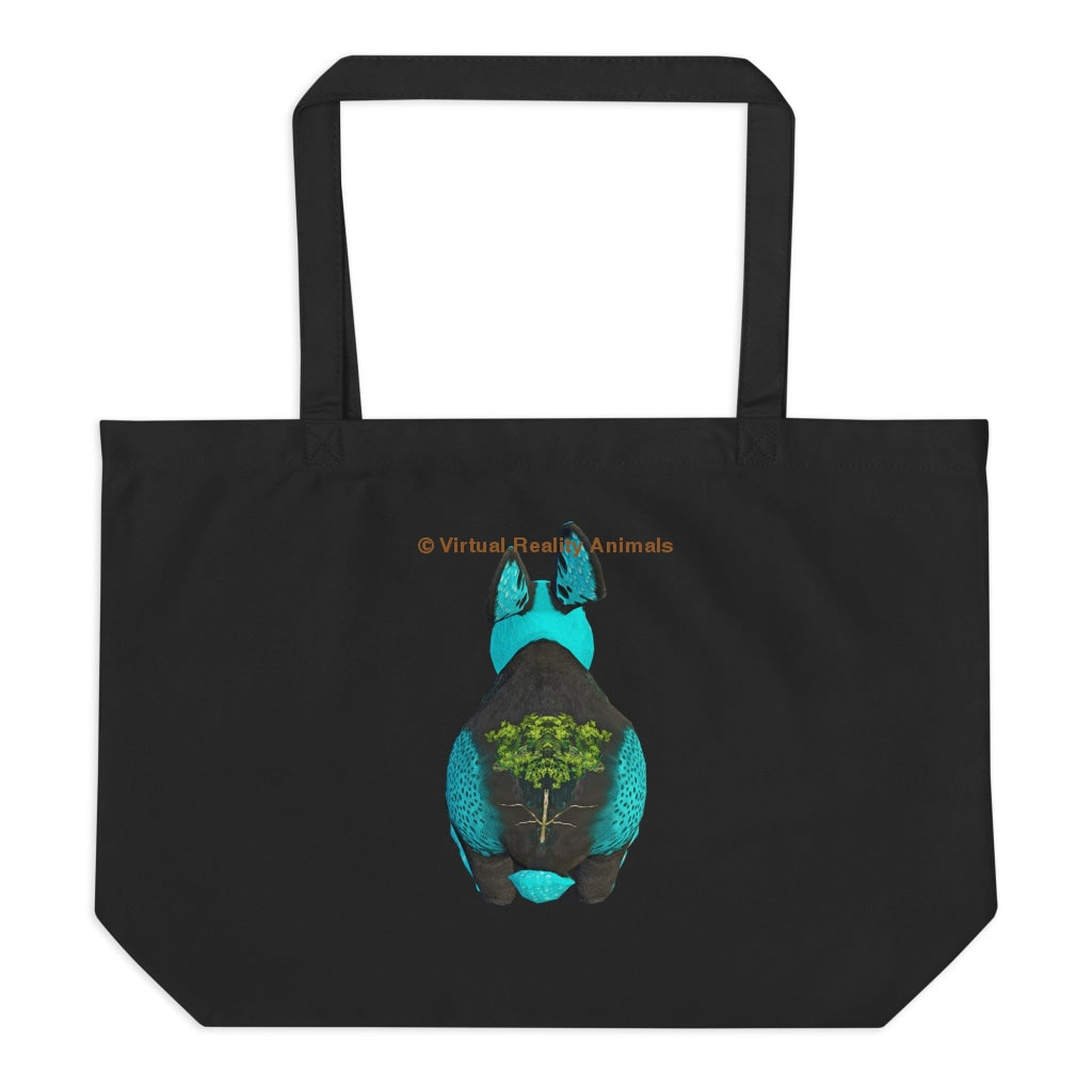 Water Rabbit - Large Organic Tote Bag