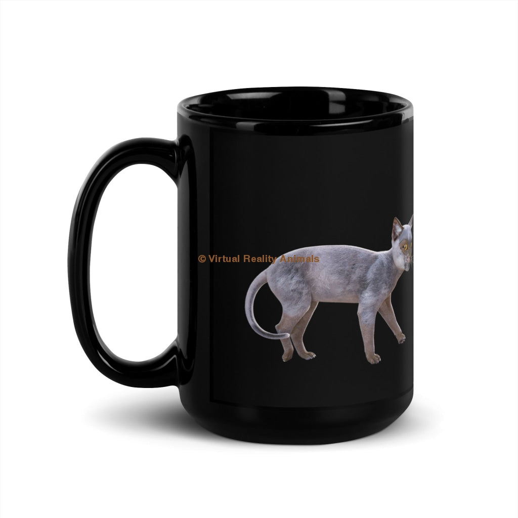 Wolfcat Black Glossy Mug