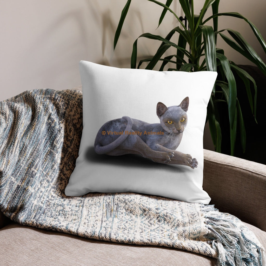 Wolfcat Designer Throw Pillow 22×22