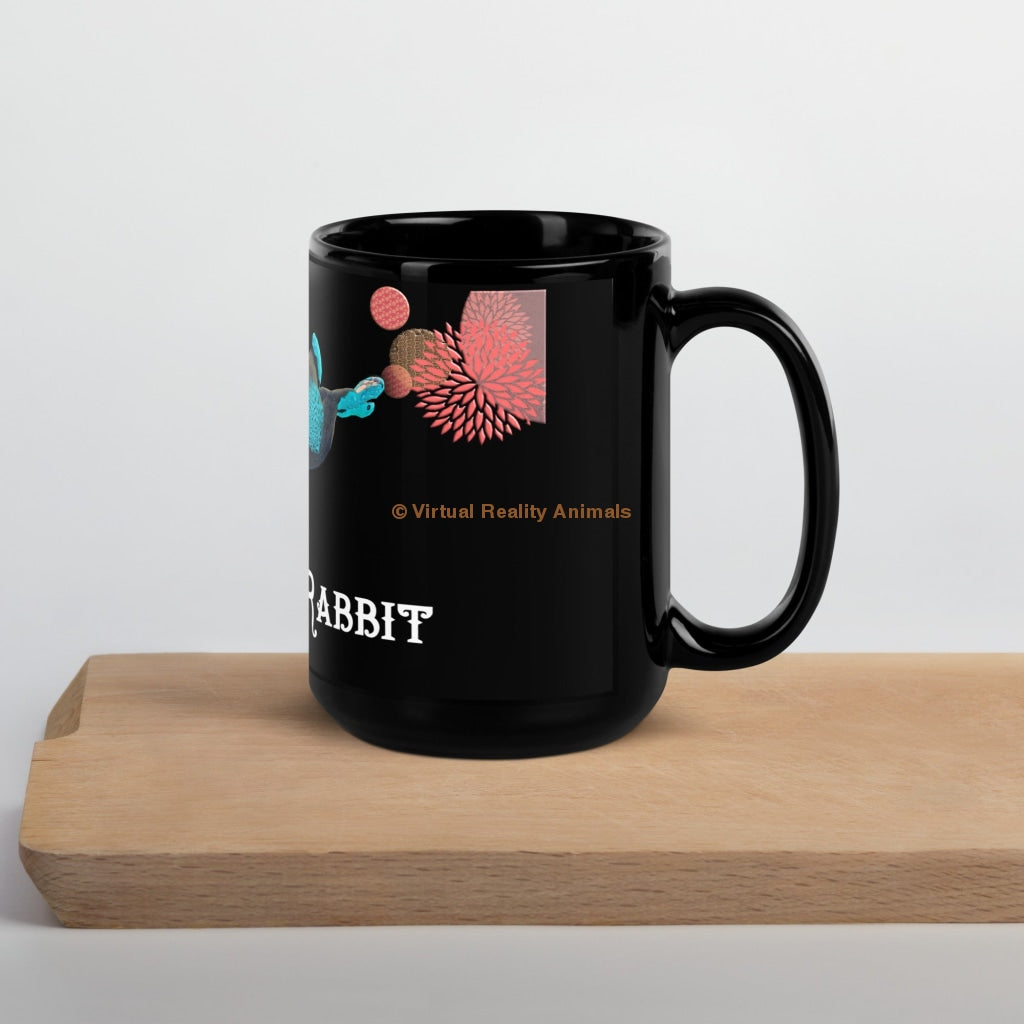 Year Of The Water Rabbit - Black Glossy Mug