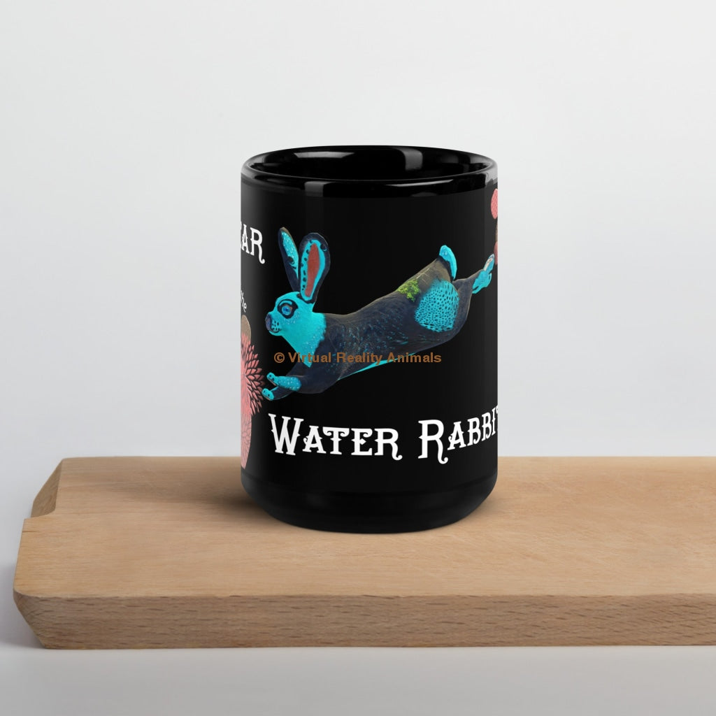 Year Of The Water Rabbit - Black Glossy Mug